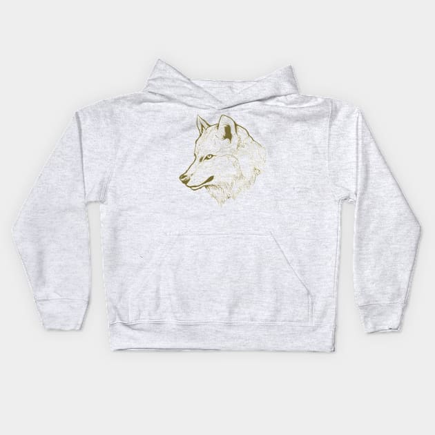 wolf lover Kids Hoodie by Fashion planet